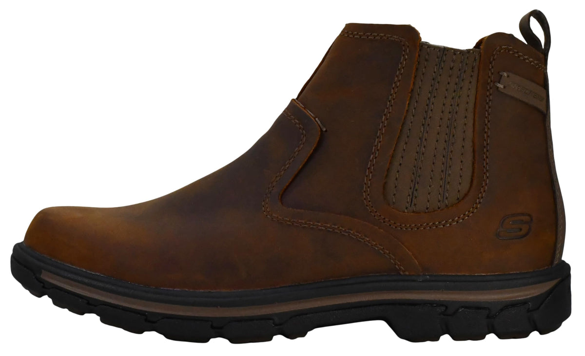 Skechers Men's Relaxed Fit Segment - Dorton, Dark Brown