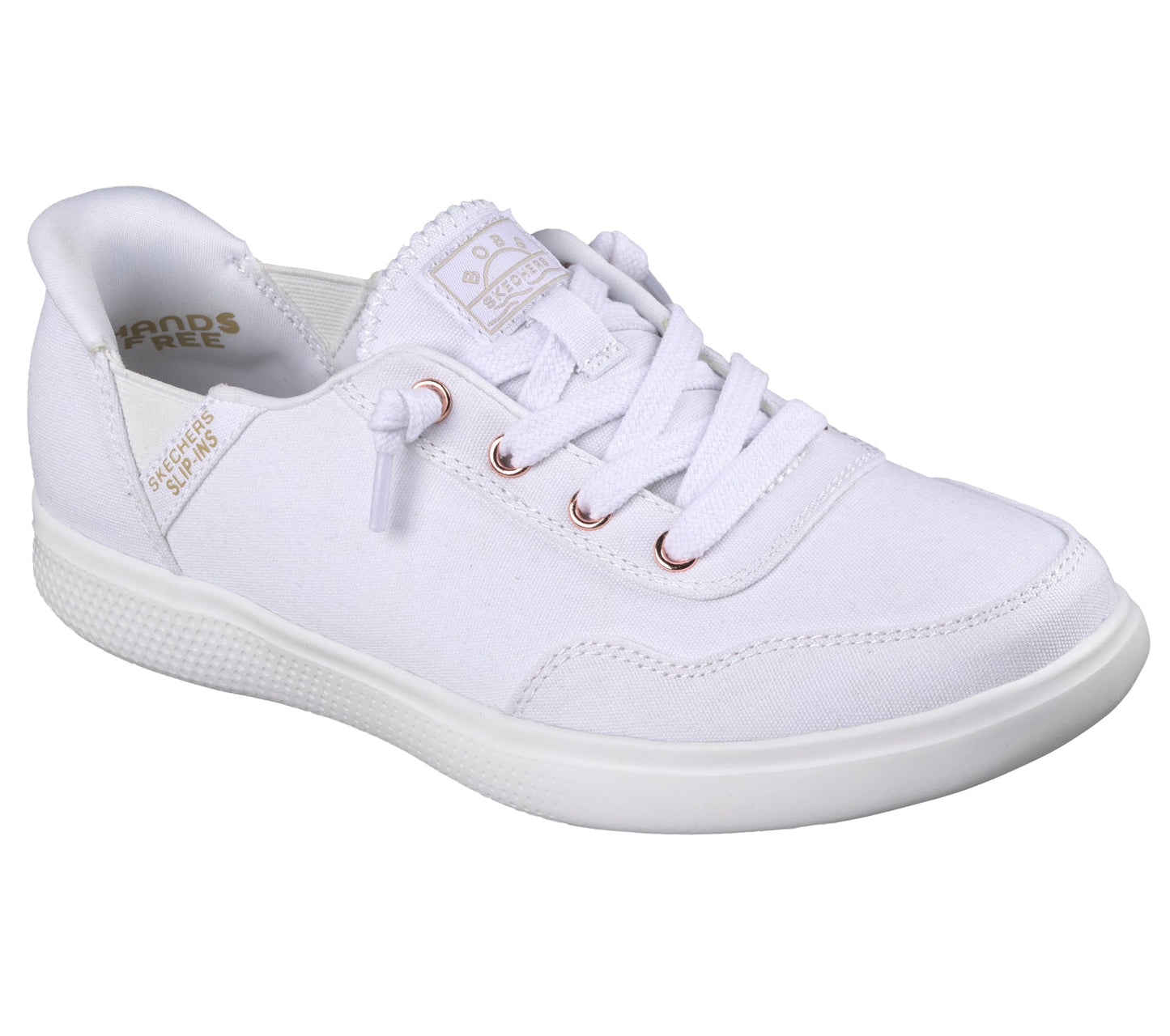 Skechers Women's Hands Free Slip-Ins Skip Cute - B Cute Sweet Sneaker, White