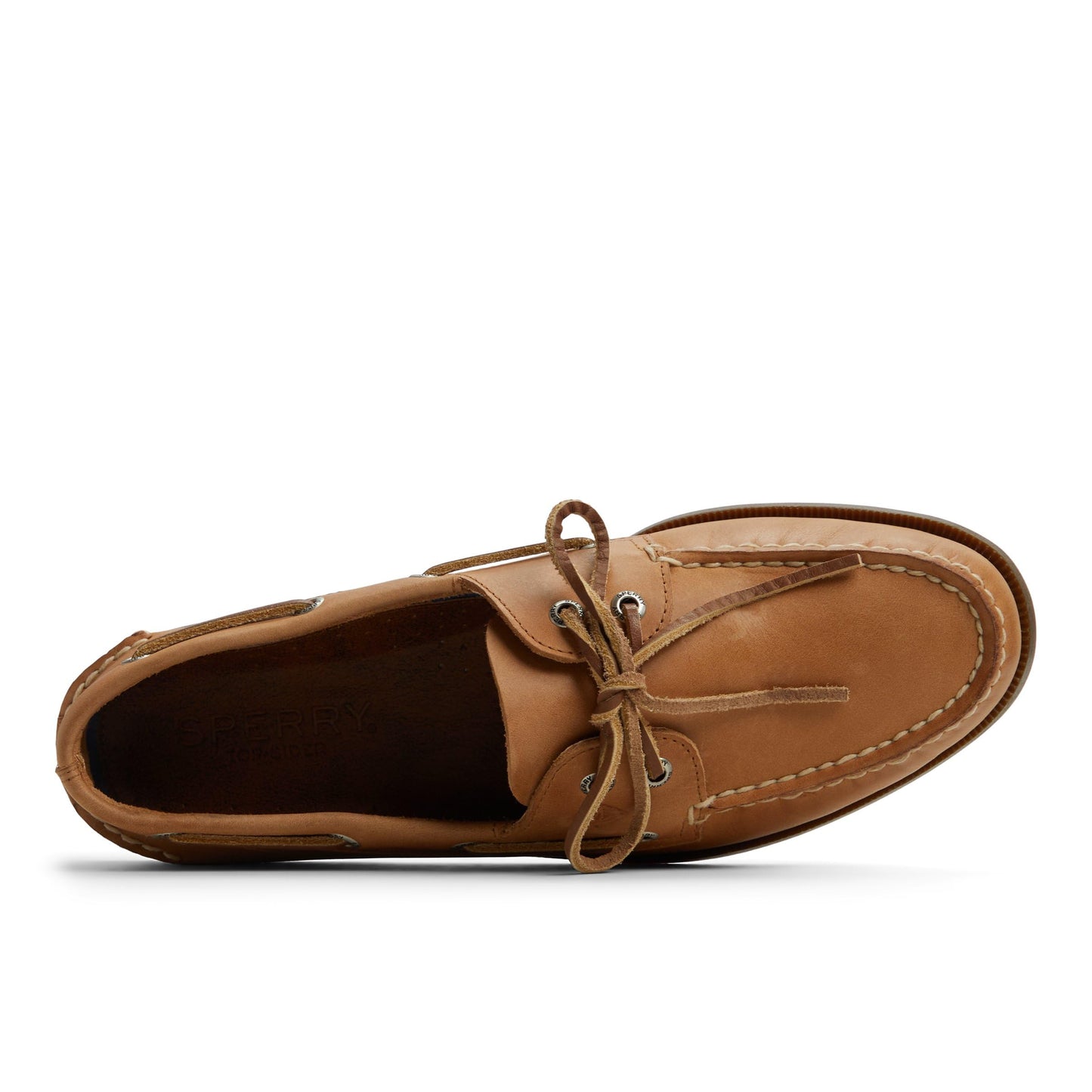 Sperry Men's Authentic Original 2-Eye Leather Boat Shoe, Royal Brown