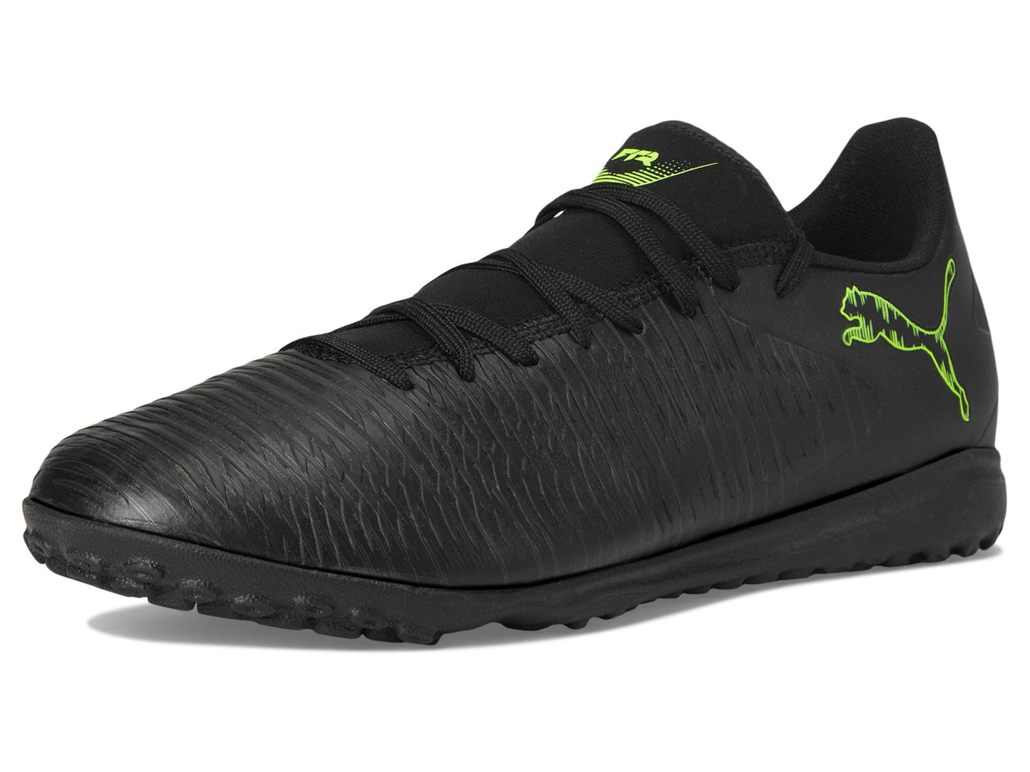 PUMA Men's Future Play Turf Trainer Soccer Cleats, Black-Fizzy Light-Green Terrain AH25