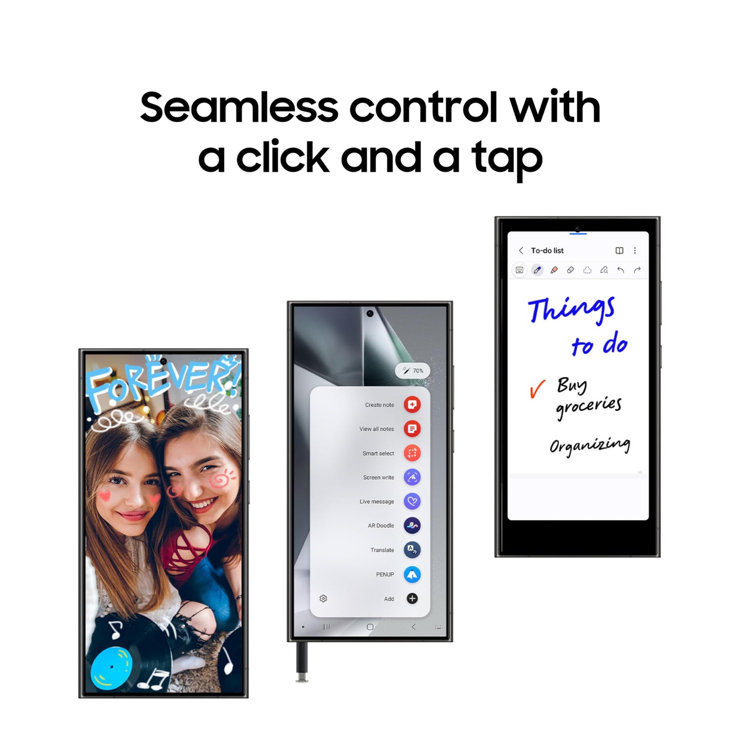 Samsung Lápiz Táctil S Pen de Repuesto para Galaxy S24 Ultra (Gris Oscuro)