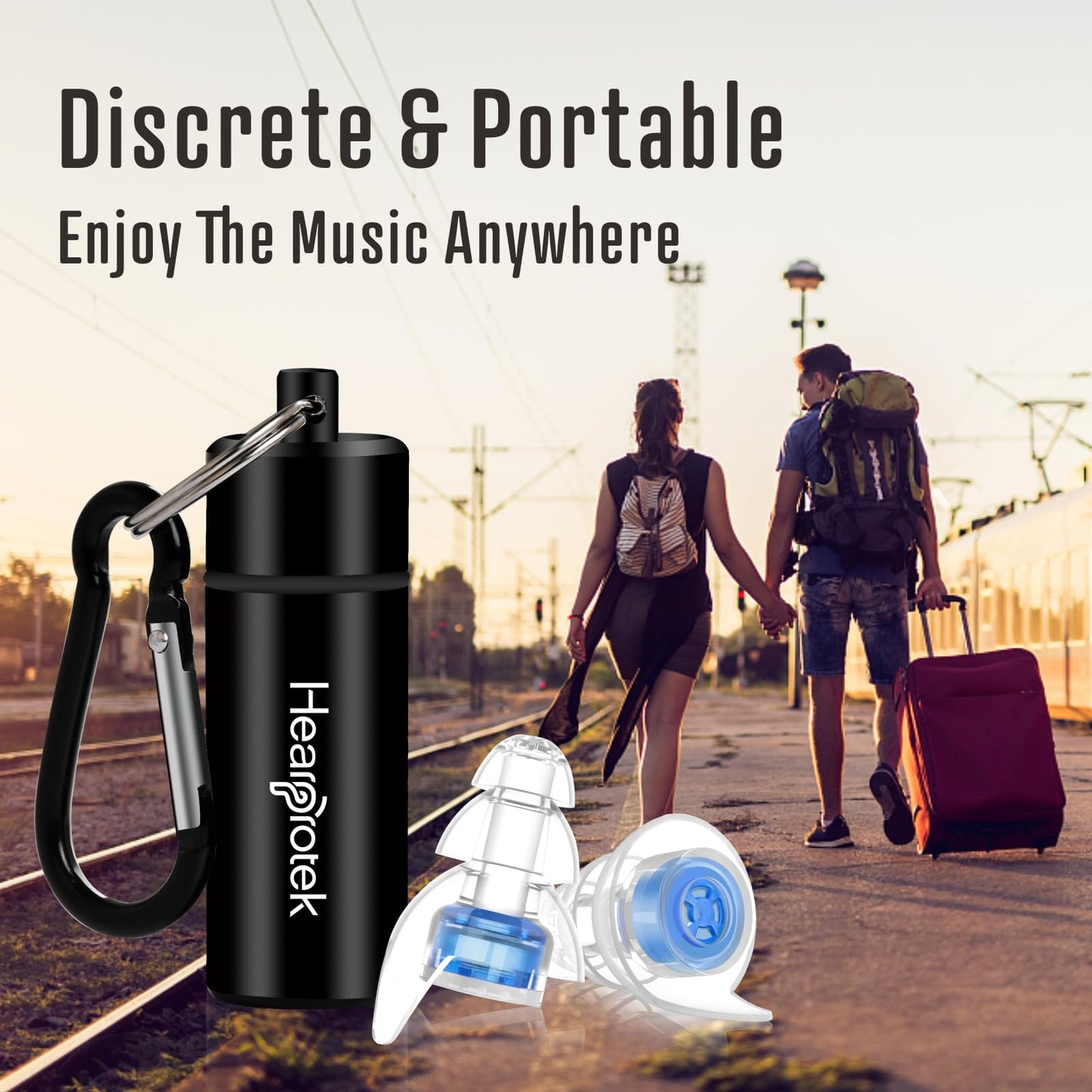 Hearprotek Tapones para los Oídos de Alta Fidelidad para Conciertos (2 Paquetes)