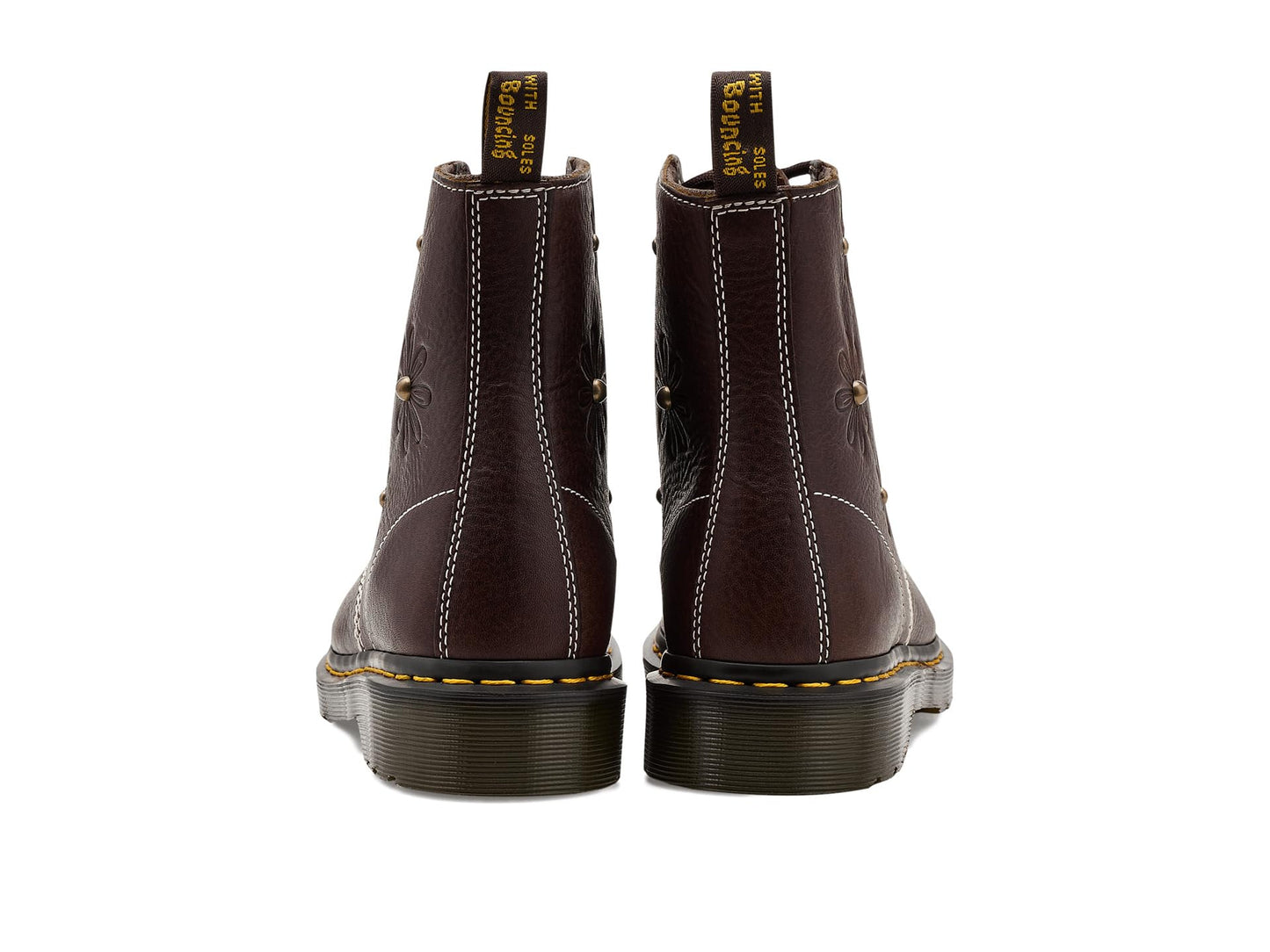 Dr. Martens Womens 1460 Pascal Flower Dark Brown