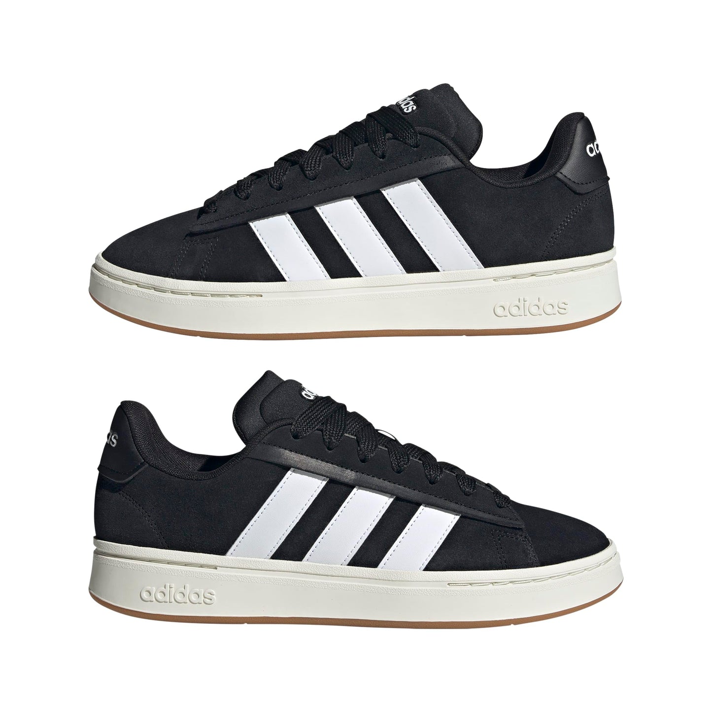 Adidas Men's Grand Court Alpha, Black/White/Gum