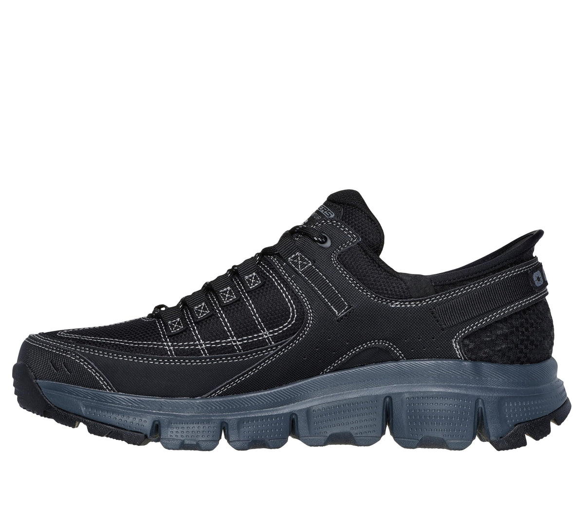 Skechers Men's Summits AT Hands Free Slip-in Sneaker, Black/Charcoal