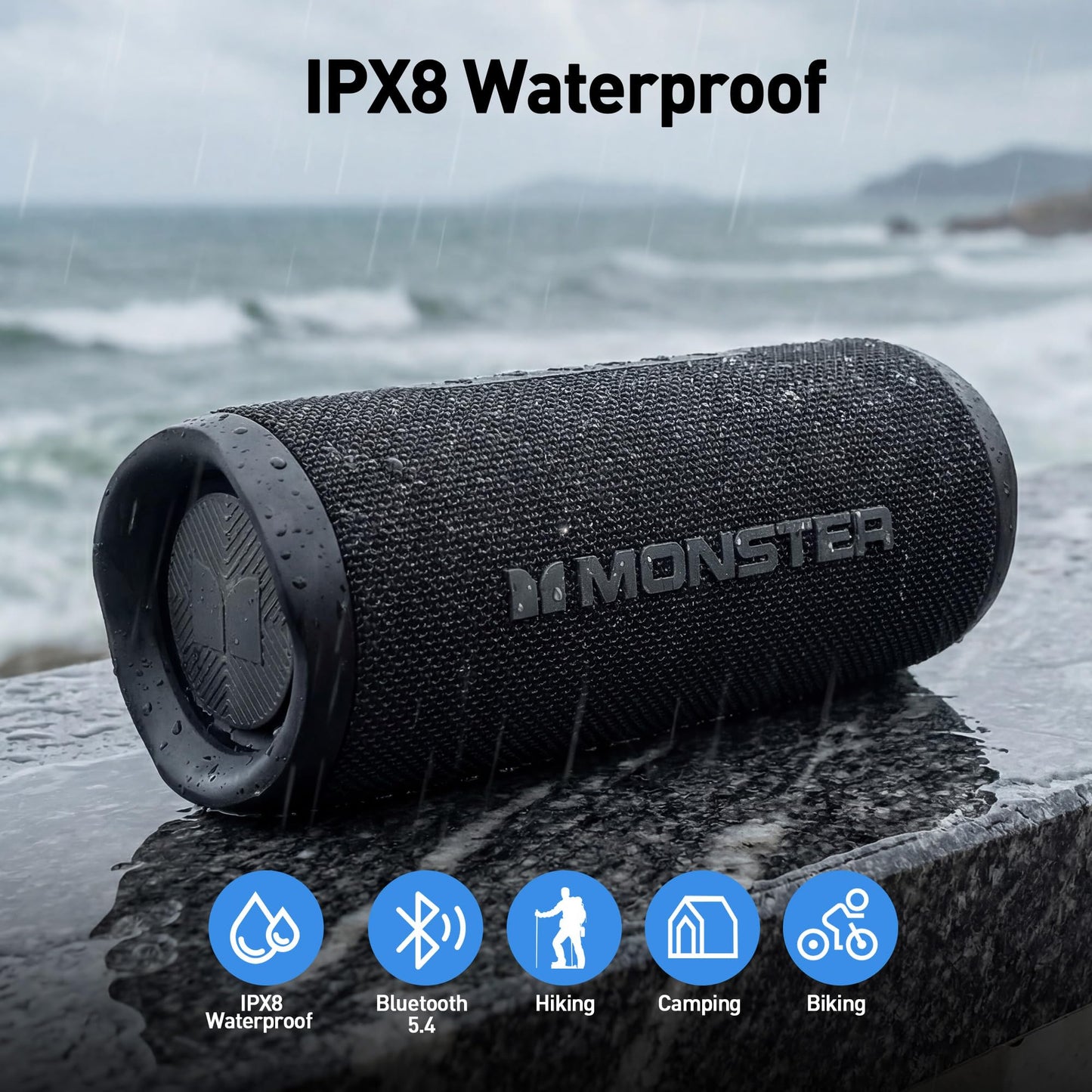Monster Altavoz Bluetooth Portátil para Exteriores (60W)