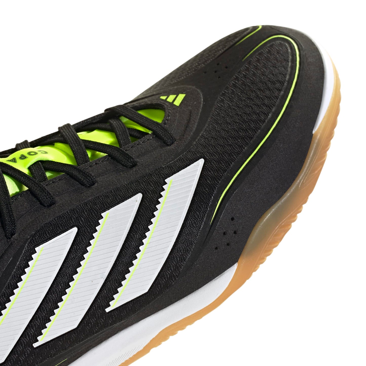 adidas Unisex-Adult Copa Pro Indoor, Black/White/Lucid Lemon