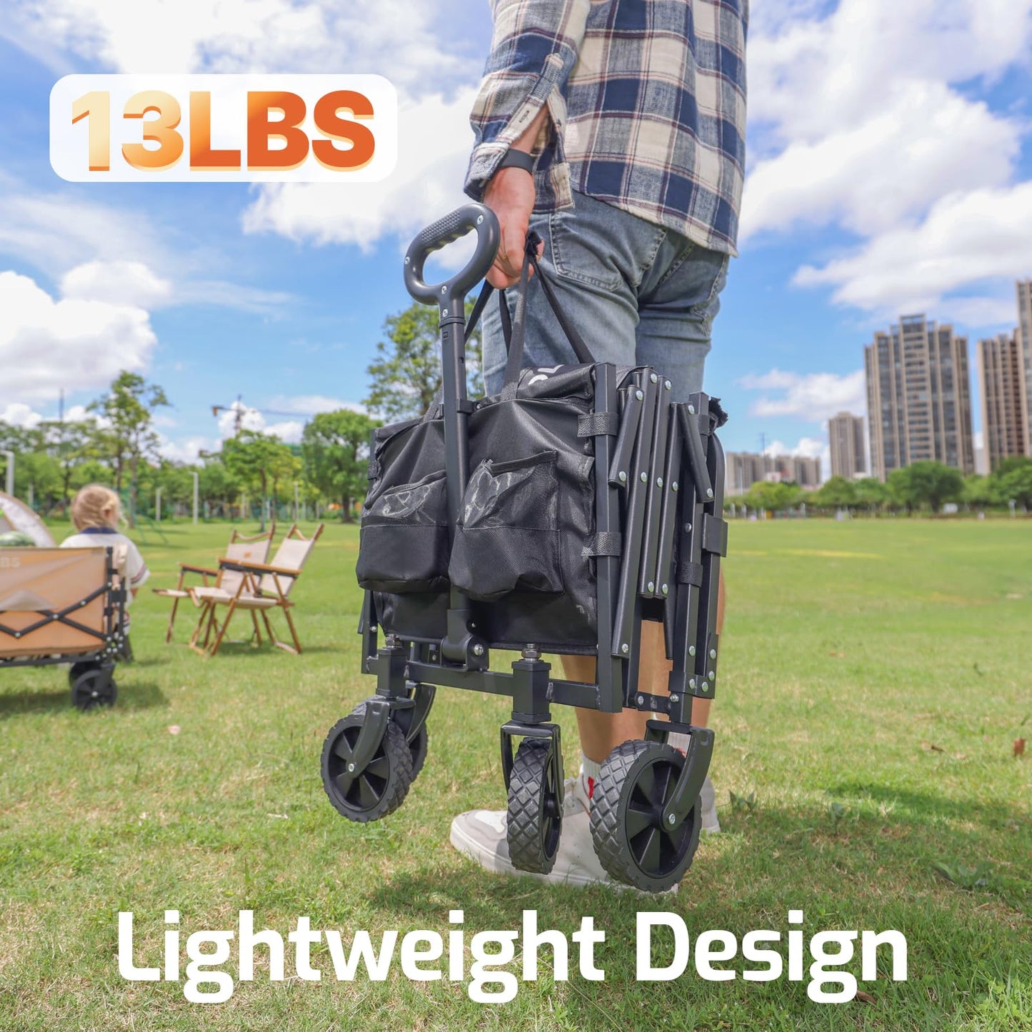 Golabs Carrito de Carro Plegable (100L / 350lb)