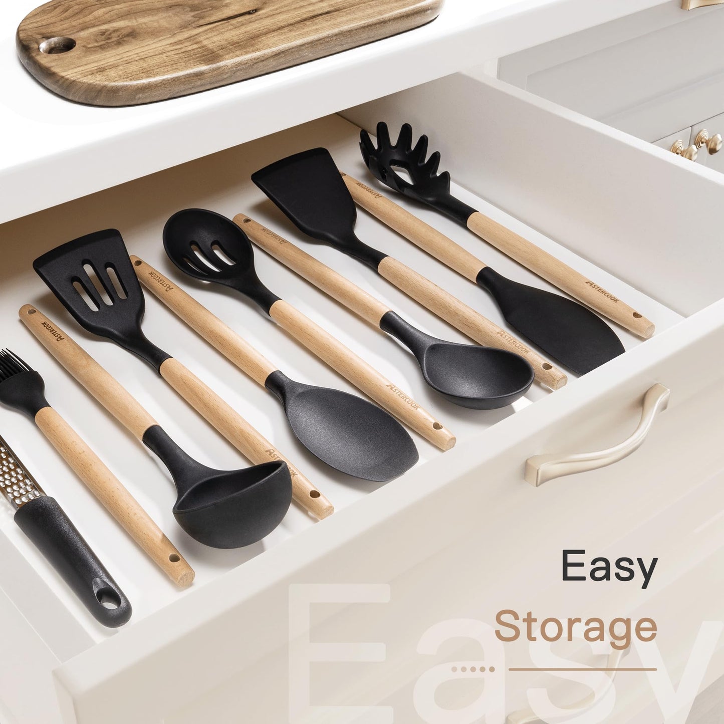 Astercook Juego de Utensilios de Cocina de 39 Piezas (Libre de BPA)