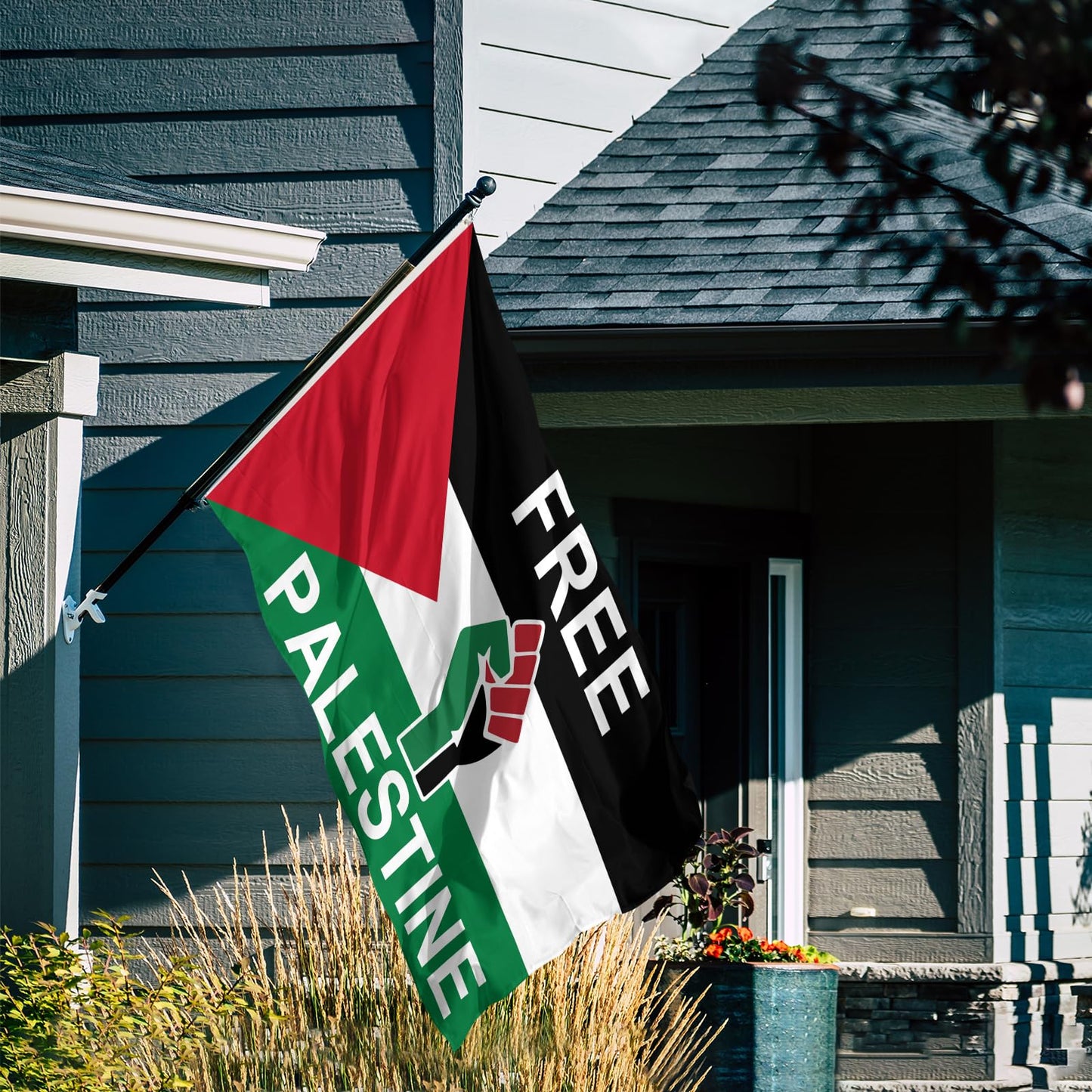 Bandera de Palestina Libre de 3x5 Pies (Colores Vibrantes)