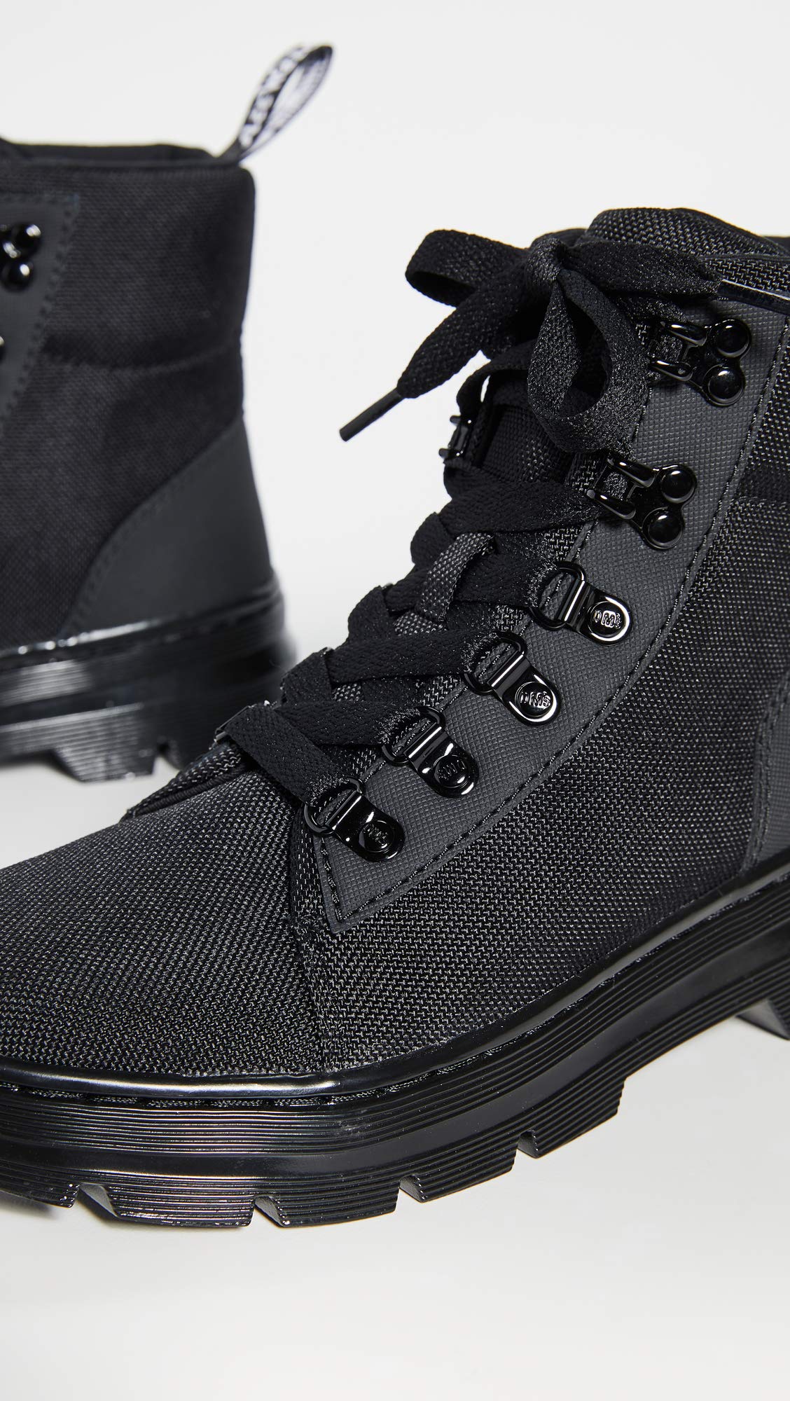 Dr. Martens Women's Combs W Combat Boot, Black/Black