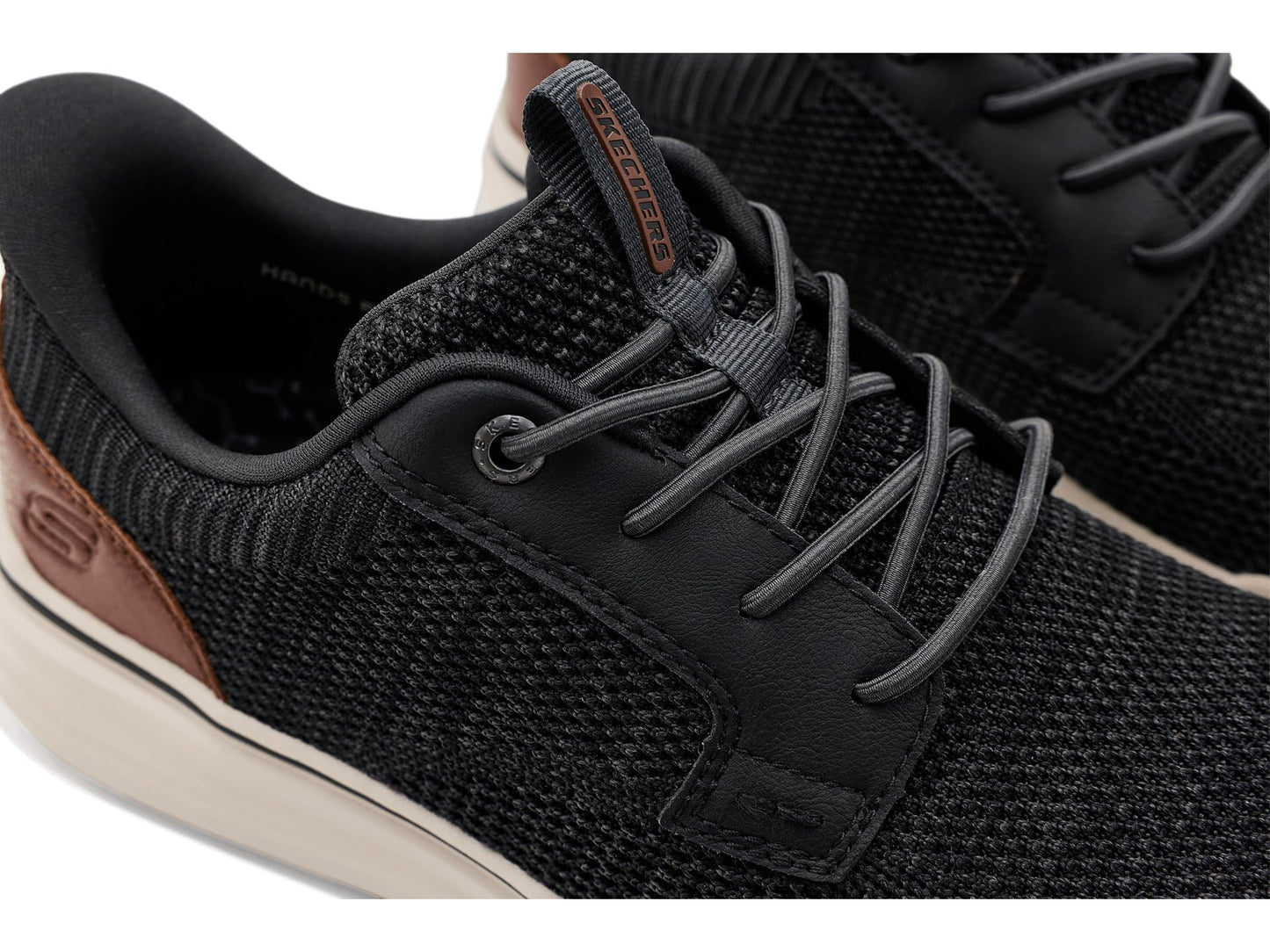 Skechers Men's Sterling - Ramone Low Profile Bungee Lace Slip Ins, Black