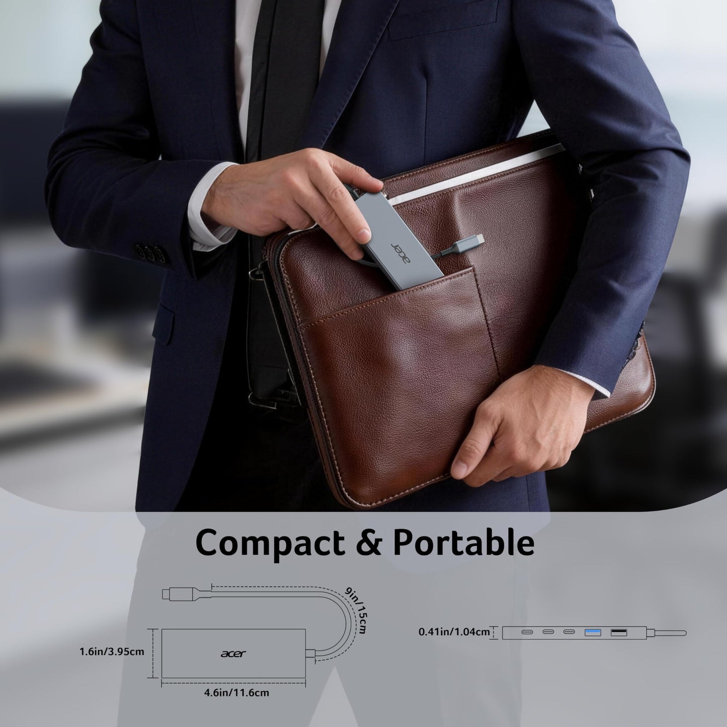 Acer Hub USB-C 6 en 1 (100W PD)