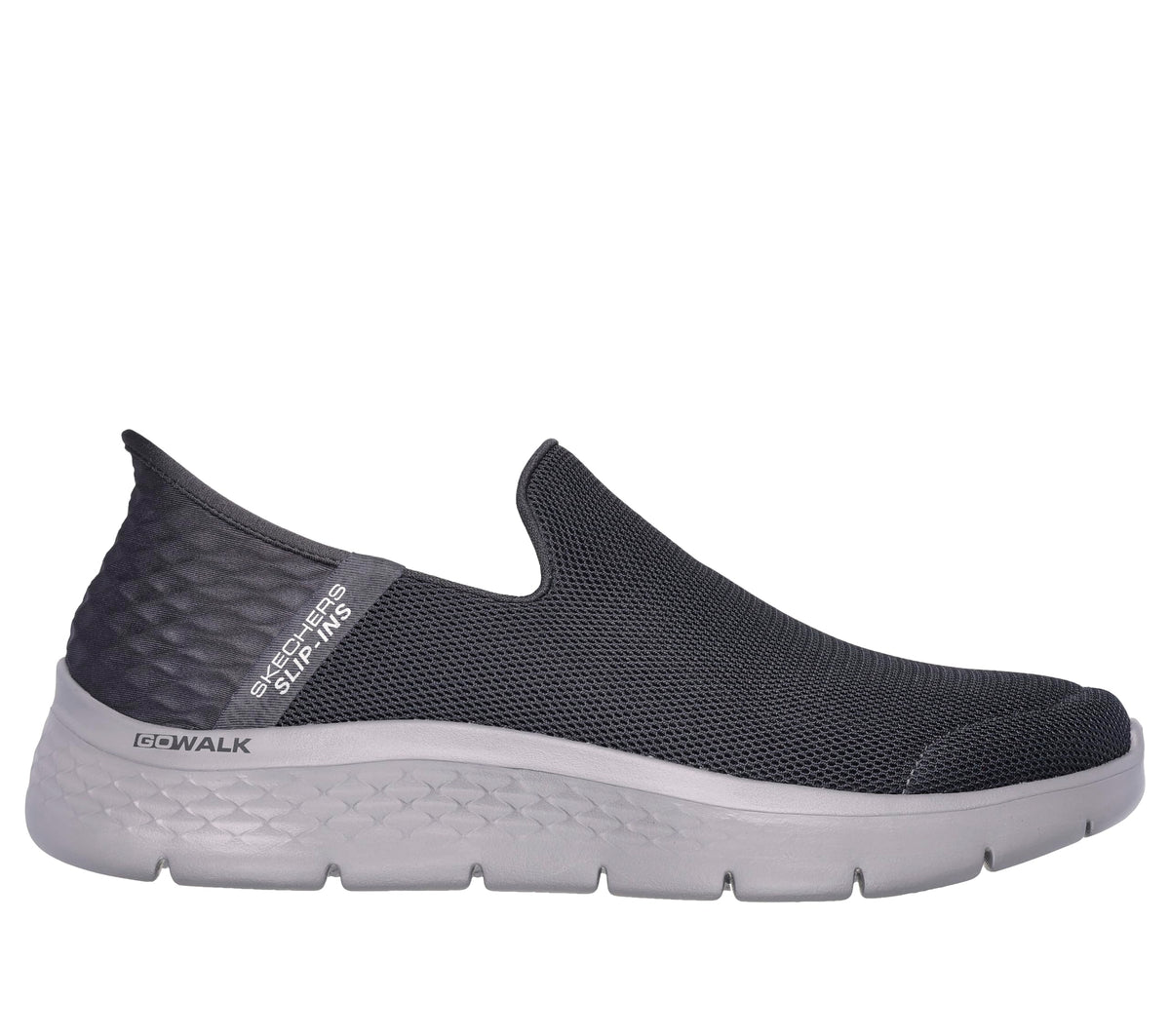Skechers Men's Go Walk Flex No Hands Hands Free Slip-Ins Sneaker, Dark Grey