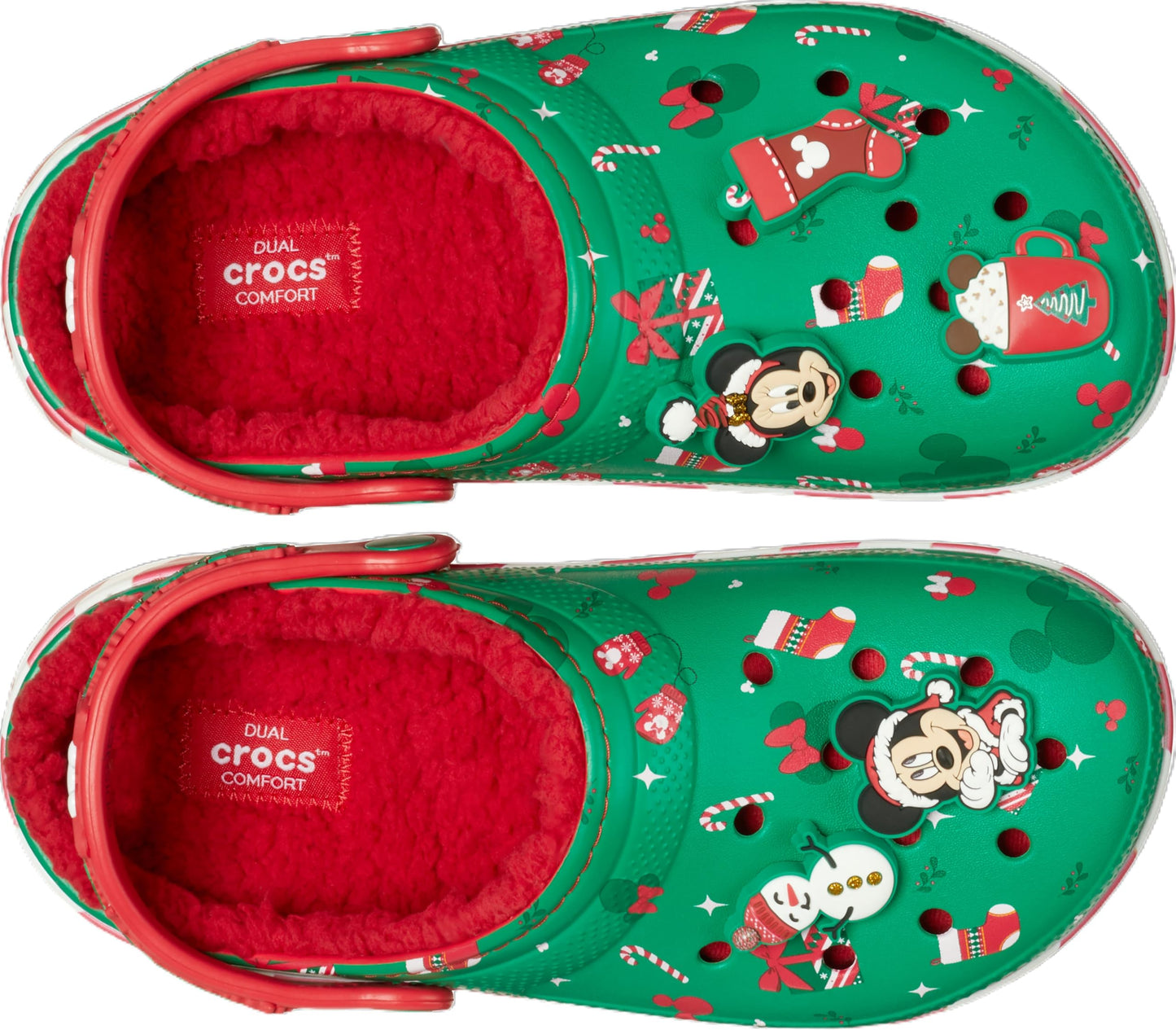 Crocs Unisex-Adult Disney Mickey & Minnie Mouse Shoes, Clogs, and Slippers, Green Multi