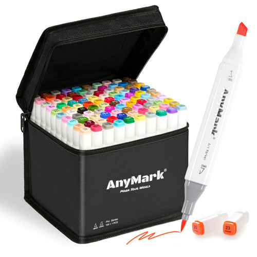 AnyMark Marcadores de Alcohol de Doble Punta (101 Colores)