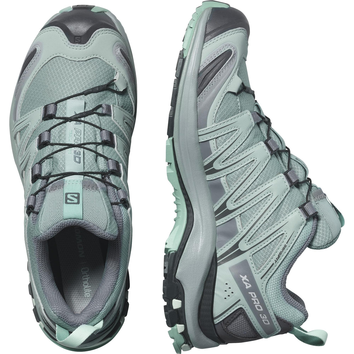 Salomon Women’s XA PRO 3D Gore-Tex Waterproof Trail Running Shoes - Lead/Stormy Weather/Meadowbrook