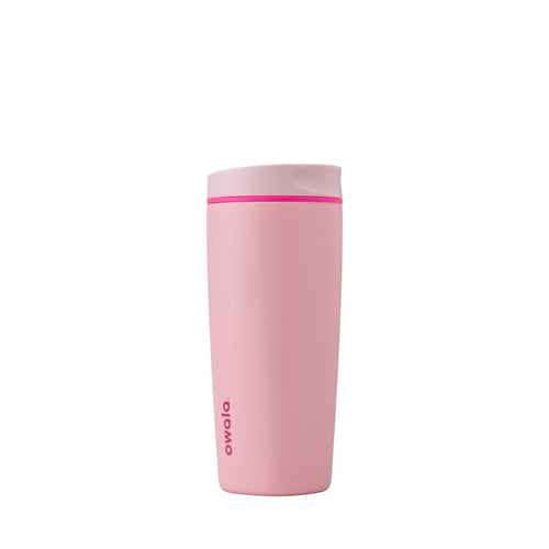 Owala Vaso Térmico para Café SmoothSip Slider de 20 oz (Rosa Pucker Up)