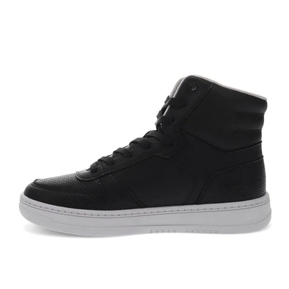 Levi's Womens Drive Hi Synthetic Leather Casual Hightop Sneaker Shoe, Black