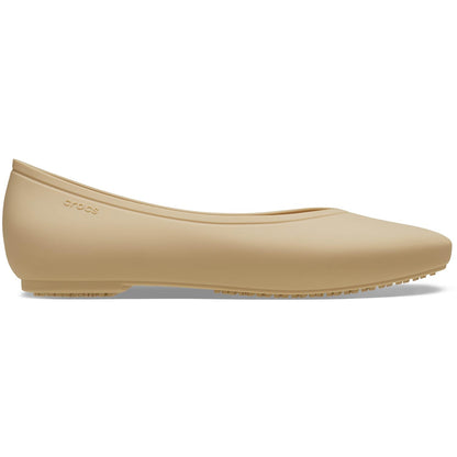 Crocs On the Clock Work Flat Chai Brown