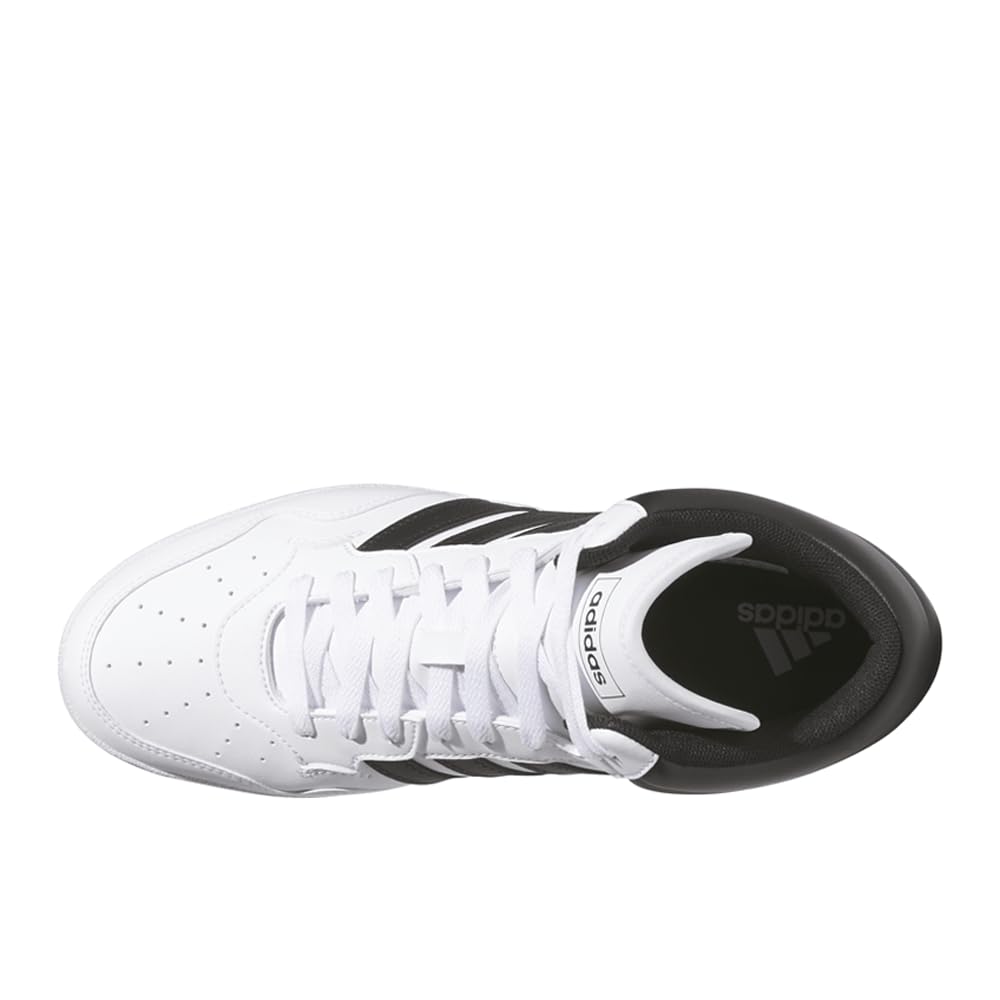 Adidas Unisex Hoops 4.0 Mid Top Basketball Shoes White/White/Grey
