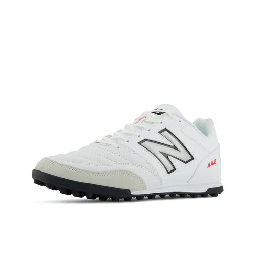 New Balance Men's 442 V2 Team TF Soccer Shoe, White/Black
