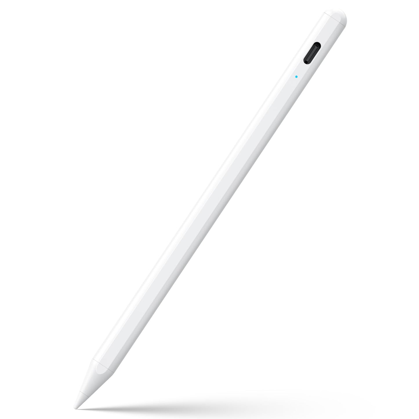 Jamjake Stylus Pen for iPad 6th-11th Generation-2X Fast Charge Active Pencil Compatible with 2018-2026 Apple iPad Pro 11"/12.9"/M4, iPad Air 3/4/5/M2/M3/M4,iPad mini 5/6/7 Gen-White