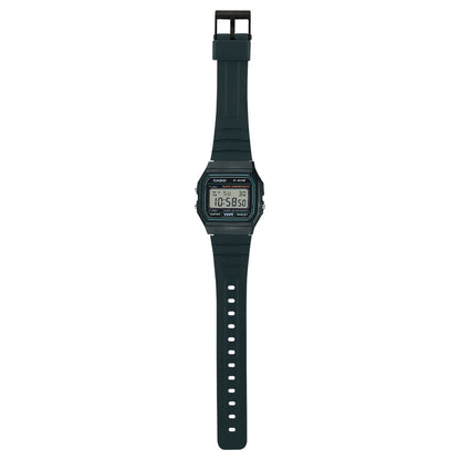 Casio F-91W-3DG - Black Watch, Black/White, Strap