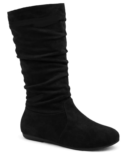 Wells Collection Botas Suaves para Mujer (Negro / Talla 7)
