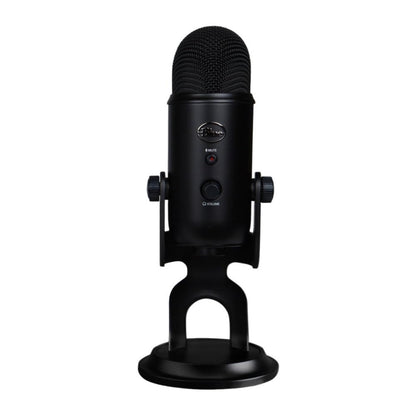 Logitech Creators Blue Yeti USB Microphone for PC, Mac, Gaming, Recording, Streaming, Podcasting, Studio and Computer Condenser Mic with Blue VO!CE effects, 4 Pickup Patterns, Plug and Play - Blackout