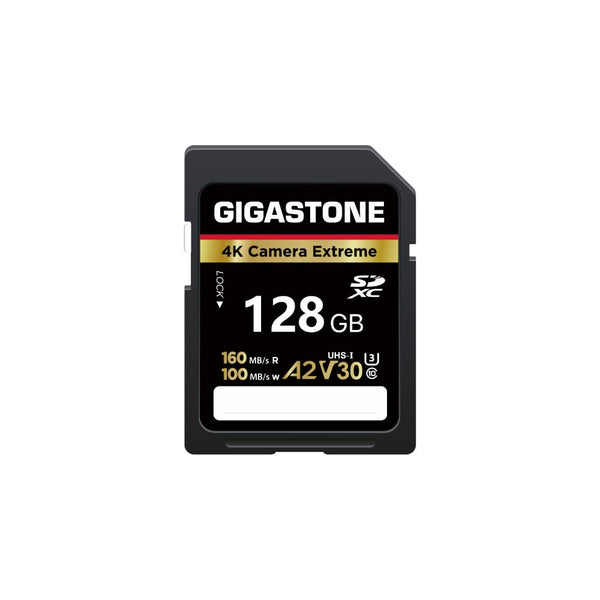 【5-Years Data Recovery】 GIGASTONE 128GB SD Card, 4K Camera Extreme, A2 V30 U3 C10 SDXC Memory Card High Speed, Compatible with Canon Kodak Olympus Digital Camera