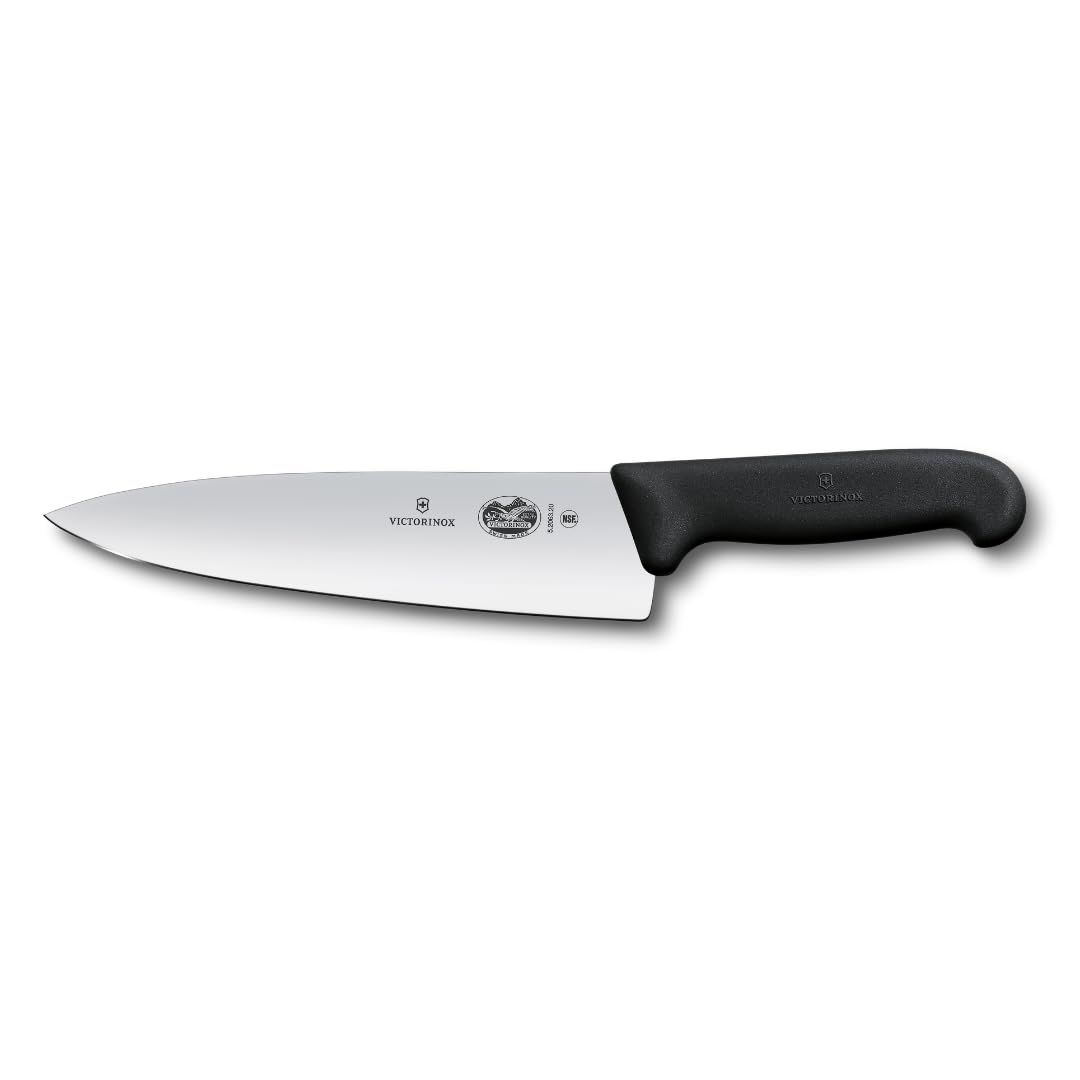 Victorinox Cuchillo de Chef Fibrox Pro (Negro / 8 Pulgadas)