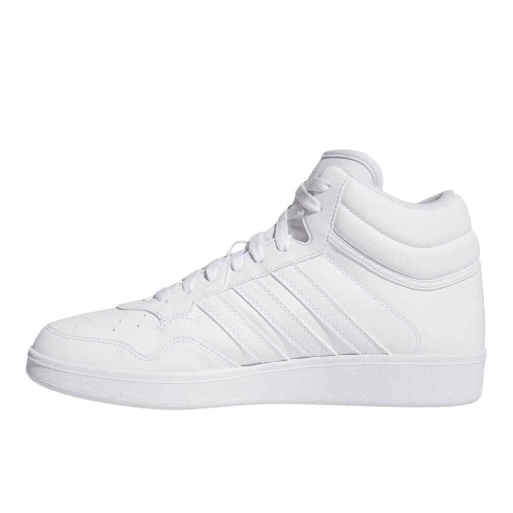 Adidas Unisex Hoops 4.0 Mid Top Basketball Shoes White/White/Black