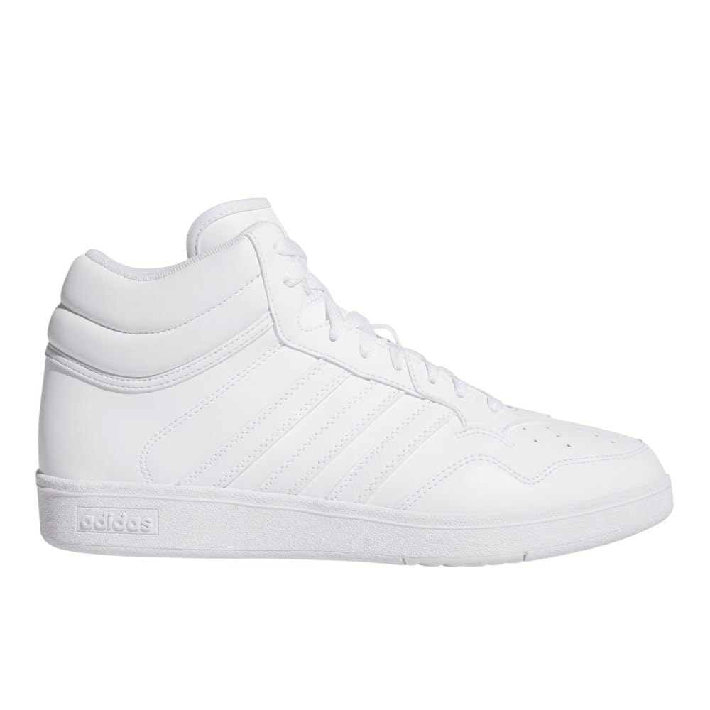 Adidas Unisex Hoops 4.0 Mid Top Basketball Shoes White/White/Black