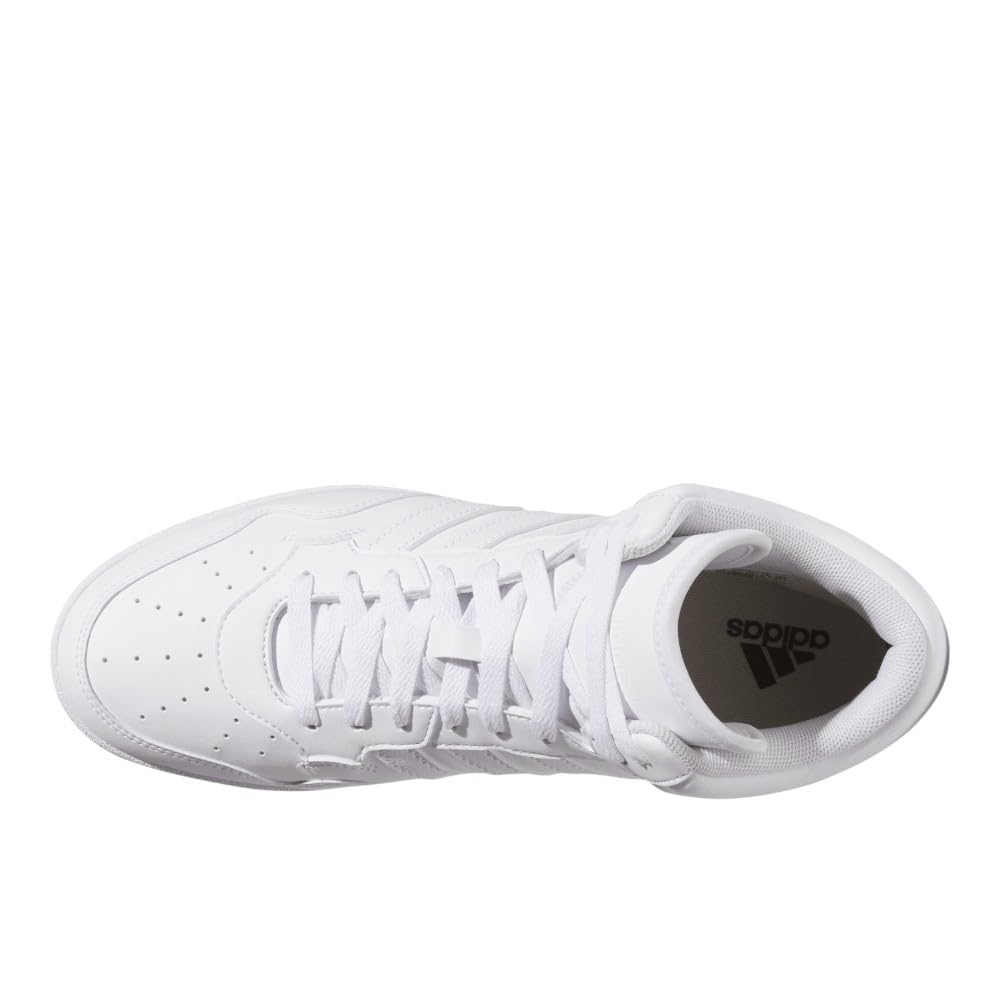 Adidas Unisex Hoops 4.0 Mid Top Basketball Shoes White/White/Black