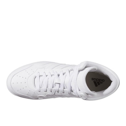 Adidas Unisex Hoops 4.0 Mid Top Basketball Shoes White/White/Black