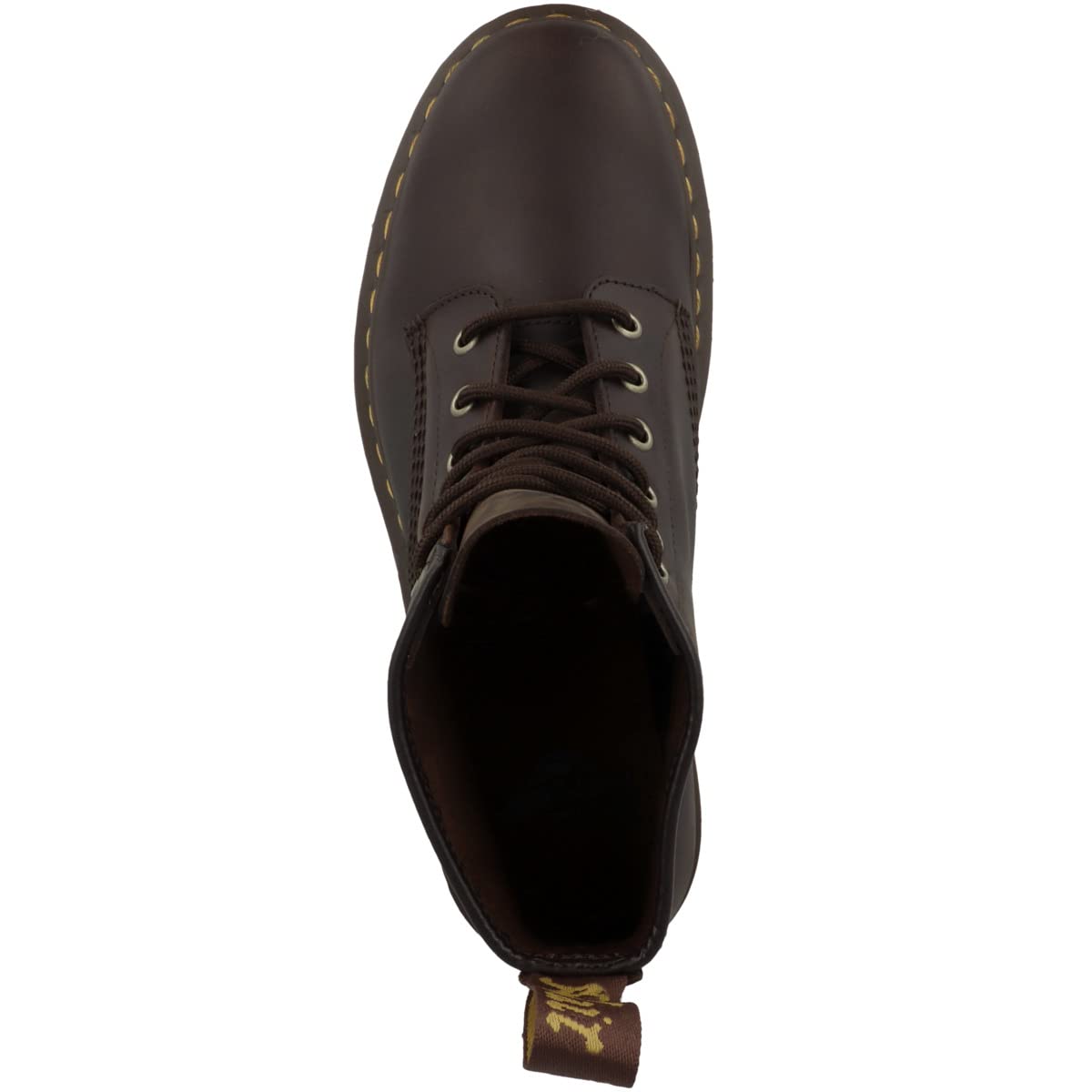 Dr. Martens Unisex 101 6 Eye Leather Boot, Dark Brown Crazy Horse