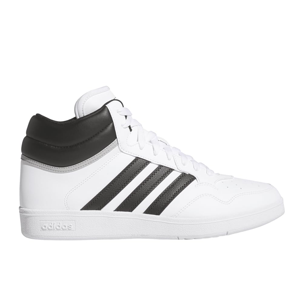 Adidas Unisex Hoops 4.0 Mid Top Basketball Shoes White/White/Grey