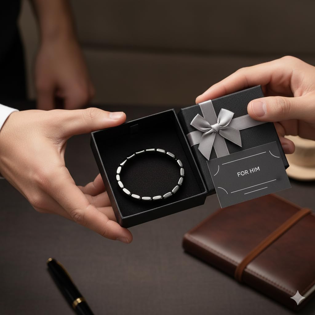 Bllatta Pulsera de Moda de Hematita para Hombre