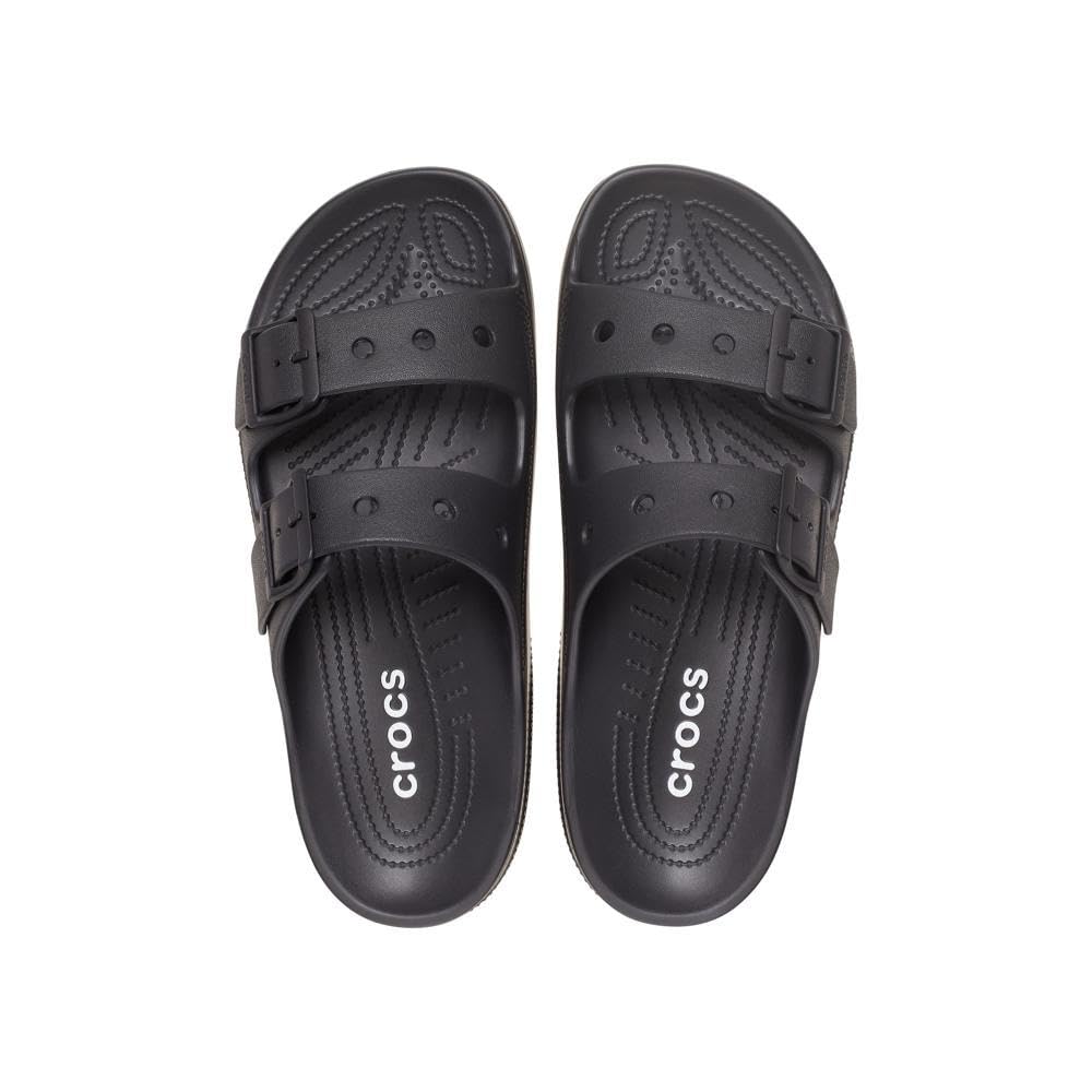 Crocs Mens Classic Saturday Slide, Black