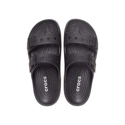 Crocs Mens Classic Saturday Slide, Black