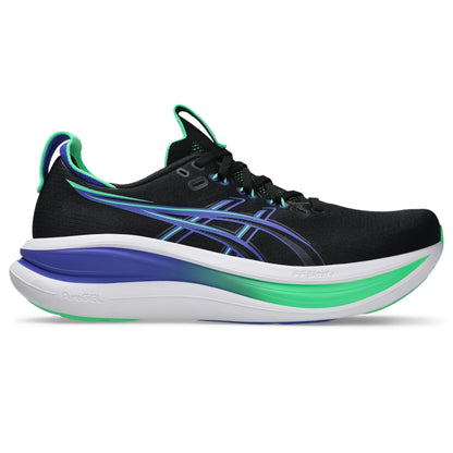 ASICS Men's Gel-Nimbus 28 Running Shoes, Black/Cobalt Burst