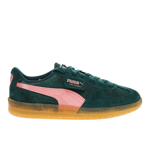 PUMA Womens Palermo Satin Lace Up Sneakers Shoes Casual - Green -