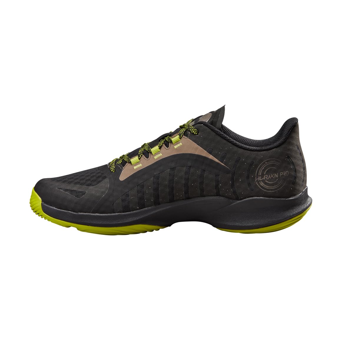 WILSON Hurakn Pro Men's Padel Shoe - Black/Lime Green/Falcon