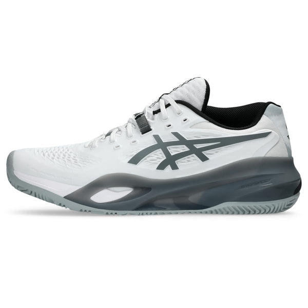 ASICS Men's Gel-Resolution X Padel Tennis Shoes, White/Steel Grey