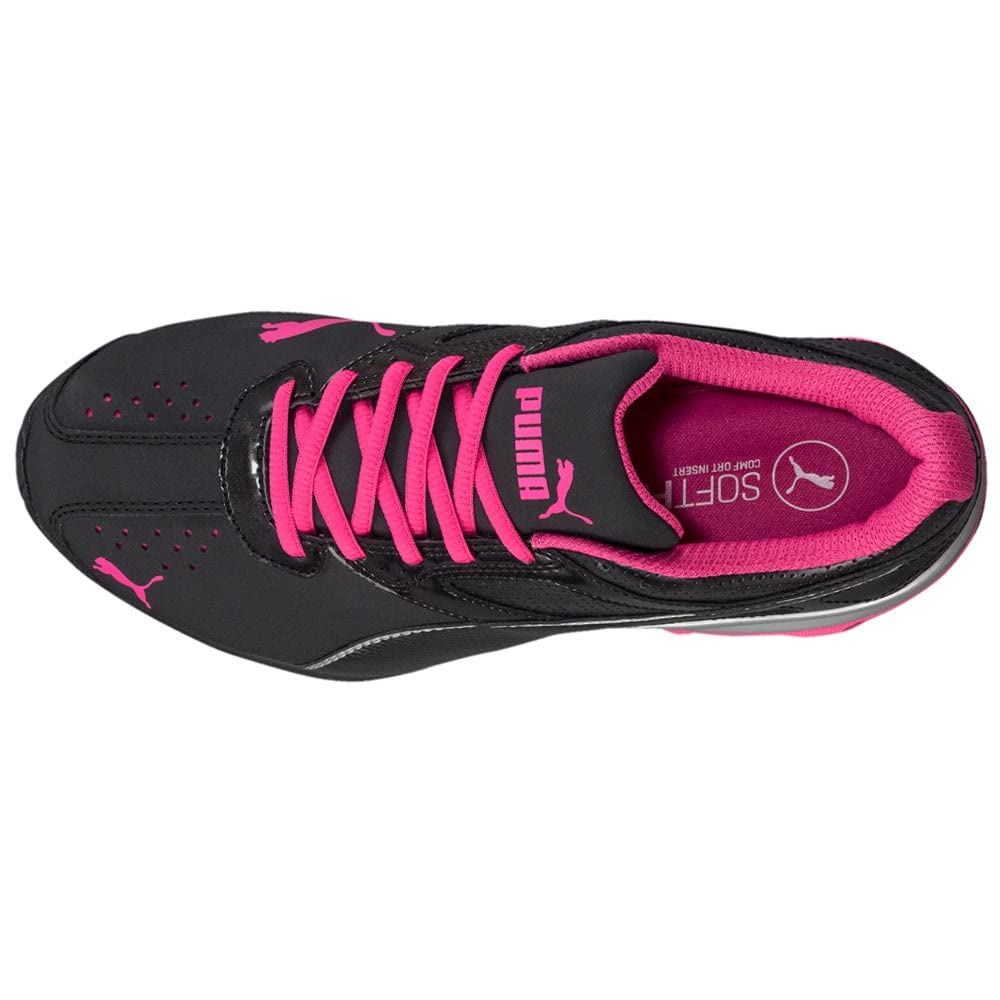 PUMA Women's Tazon 6 Sneakers, Puma Black/Puma Silver/Beetroot Purple