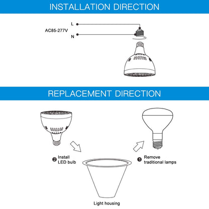 Bombilla LED para Piscina Enterrada (12V 50W)