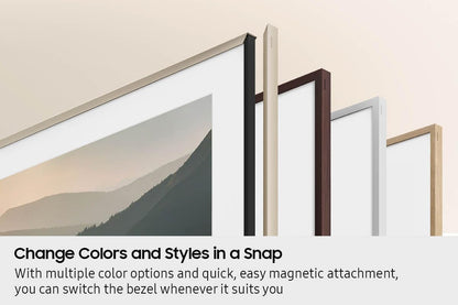 Samsung Bisel Personalizable para TV The Frame de 65 Pulgadas (Blanco Moderno)
