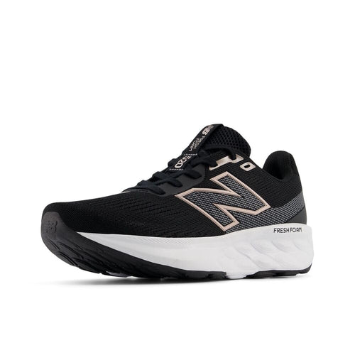 New Balance Women's Fresh Foam 520 V9 Running Shoe, Black/Castlerock/Metallic Rose