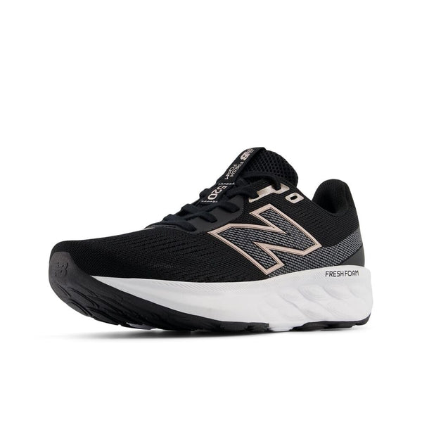 New Balance Women's Fresh Foam 520 V9 Running Shoe, Black/Castlerock/Metallic Rose